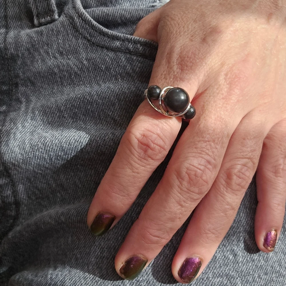 Shungite Trinity Ring